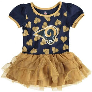 NFL Love To Dance LA Rams Tutu Dress 12 Months